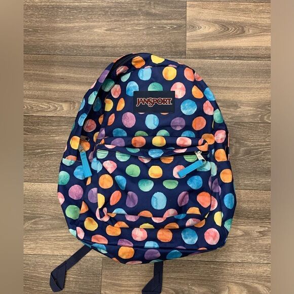 Jansport Other - Jansport Colorful Circles NWOT Backpack Adjustable Straps